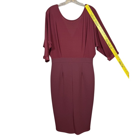 BOOHOO Women's Dress Bundle, Midi dresses, Maroon and Floral, Size 10 - Picture 3 of 15